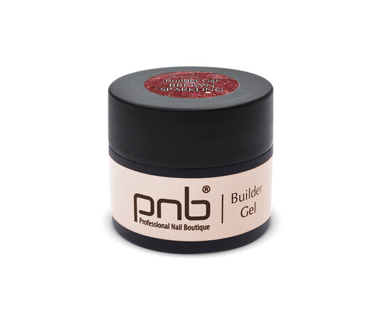 Зображення 2 Моделюючий гель PNB Builder Gel Last Chance Brown Sparkling, 5 мл, Об'єм (мл, г): 5, Колір: Brown Sparkling