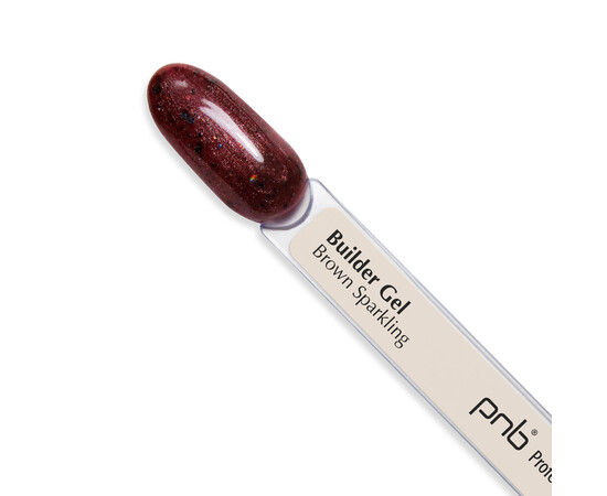 Зображення 3 Моделюючий гель PNB Builder Gel Last Chance Brown Sparkling, 5 мл, Об'єм (мл, г): 5, Колір: Brown Sparkling