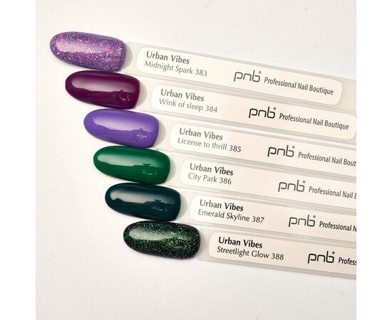 Изображение 4 Гель-лак для ногтей PNB 383 Midnight Spark, 8 мл , Объем (мл, г): 8, Цвет: 383
