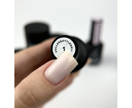 Зображення 3 Siller Bottle Gel №1 гель (білий), 15 мл, Об'єм (мл, г): 15, Колір: 001
