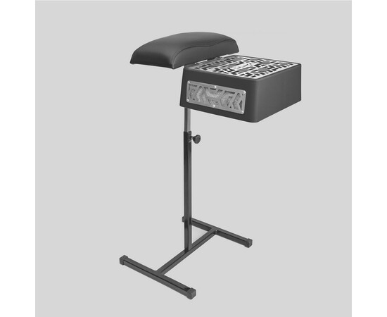 Изображение 2 Педикюрная вытяжка ÜLKA Premium черная с черной стойкой подушка черная крепление черное, 52 Вт