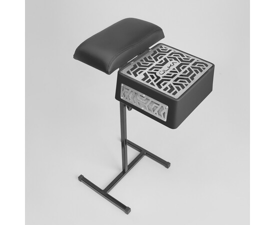 Изображение 3 Педикюрная вытяжка ÜLKA Premium черная с черной стойкой подушка черная крепление белое, 52 Вт