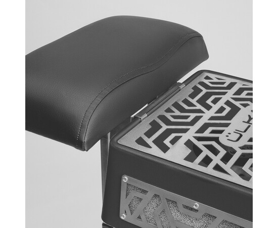 Изображение 4 Педикюрная вытяжка ÜLKA Premium черная с черной стойкой подушка черная крепление белое, 52 Вт