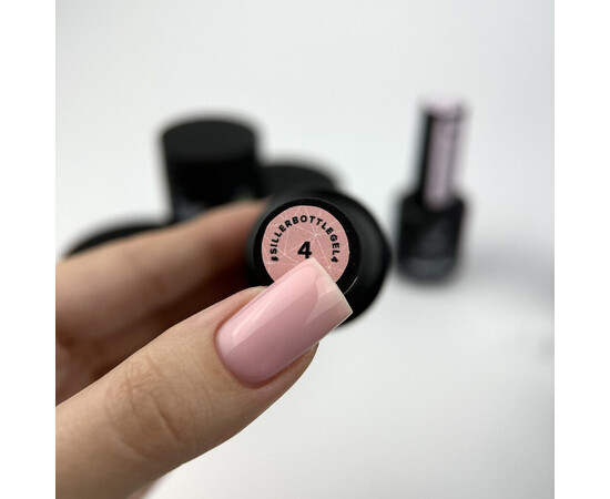 Зображення 3 Siller Bottle Gel №4 гель (блідо-персиковий), 15 мл, Об'єм (мл, г): 15, Колір: 004