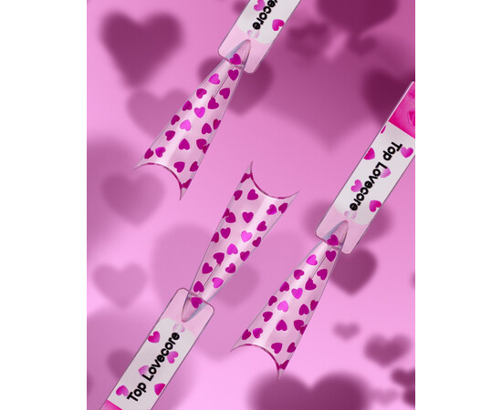 Зображення 2 Toп глянцевий з блискітками Pinx Top Lovecore прозорий, 8 мл