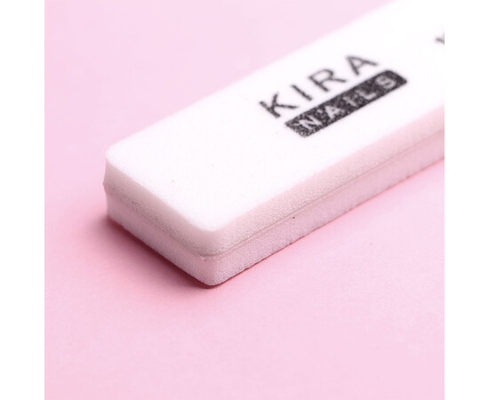 Зображення 2 Міні-баф для нігтів Kira Nails 100/180 грит двосторонній 
