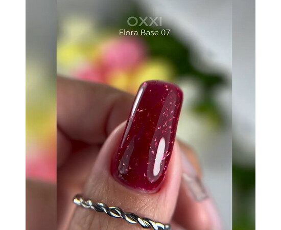 Изображение 2 Камуфлирующая база с поталью Oxxi Professional Flora Base №007, 10 мл, Объем (мл, г): 10, Цвет: 007