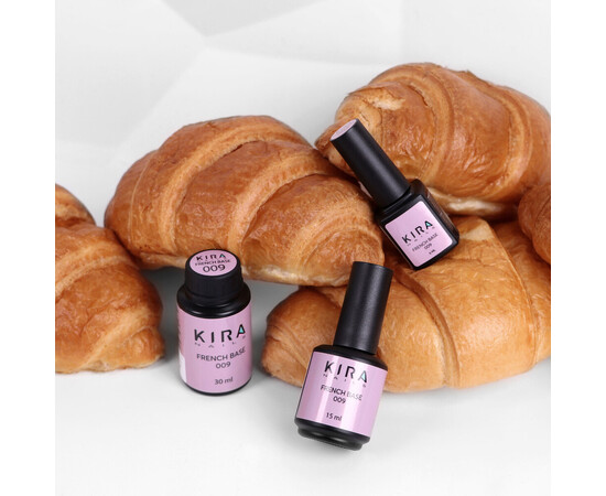 Зображення 4 Kira Nails French Base 010 (ніжно рожевий), 30 мл, Об'єм (мл, г): 30, Колір: 010
