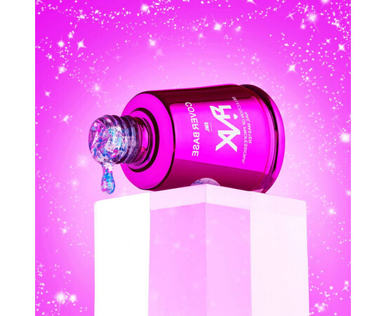 Зображення 2 Камуфлююча база з блискітками Pinx Cover Base Starlight 001, 8 мл, Об'єм (мл, г): 8, Колір: 001