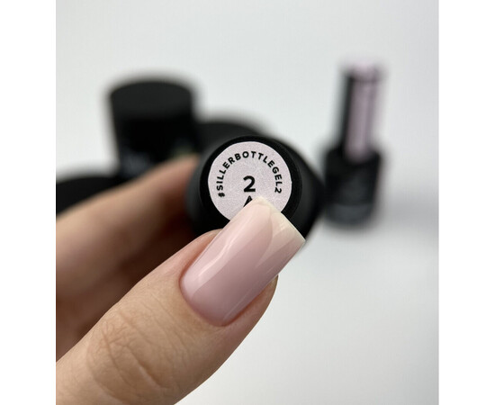 Зображення 3 Siller Bottle Gel №2 гель (ніжно-рожевий), 15 мл, Об'єм (мл, г): 15, Колір: 002