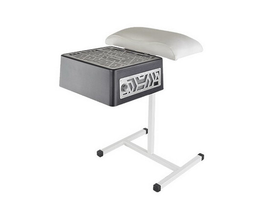 Изображение 3 Педикюрная вытяжка ÜLKA Premium черная с белой стойкой подушка белая крепление белое, 52 Вт