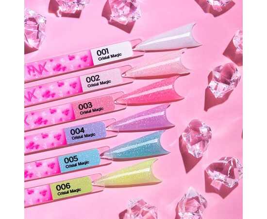 Зображення 3 Камуфлююча база з шимером Pinx Cover Base Cristal Magic 004, 8 мл, Об'єм (мл, г): 8, Колір: 004