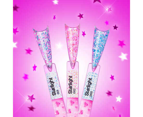 Зображення 3 Камуфлююча база з блискітками Pinx Cover Base Starlight 001, 8 мл, Об'єм (мл, г): 8, Колір: 001