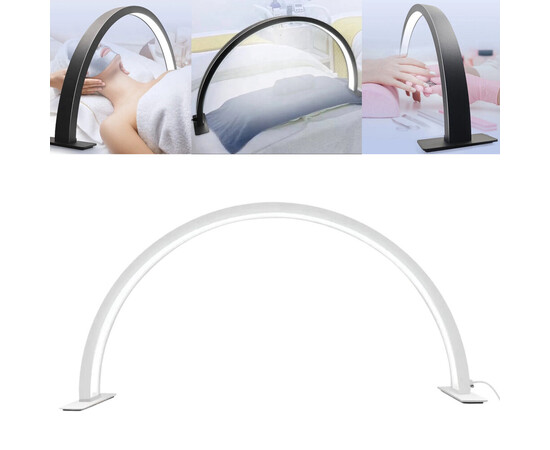 Зображення 2 Бестінева LED лампа-півмісяць М55 (56 см.) для освітлення робочого місця (настільна), 50 Вт. Білий  