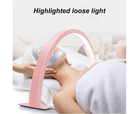 Зображення 4 Безтіньова LED лампа-півмісяць HQ-55х (56 см) настільна на 60 Вт, для освітлення Рожевий