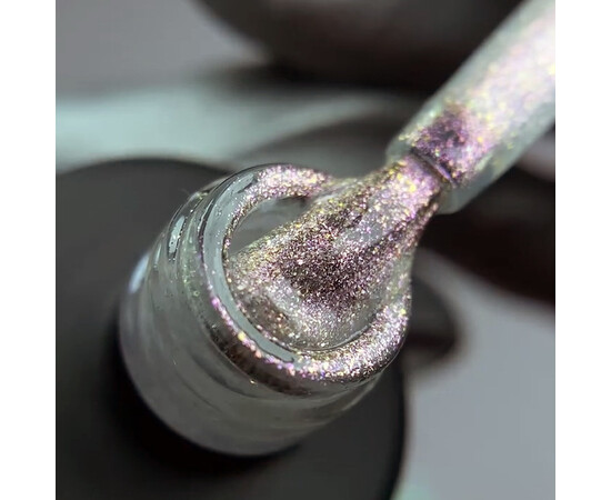 Зображення 2 Топ без липкого шару з UV захистом Nails Molekula Sparkle Top ST251 з блискітками рожевий, 12 мл, Об'єм (мл, г): 12, Колір: ST251