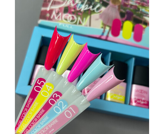 Изображение 3 Гель-лак для ногтей Moon Full Barbie Color Gel Polish №05 спелая малина, 8 мл, Объем (мл, г): 8, Цвет: 05