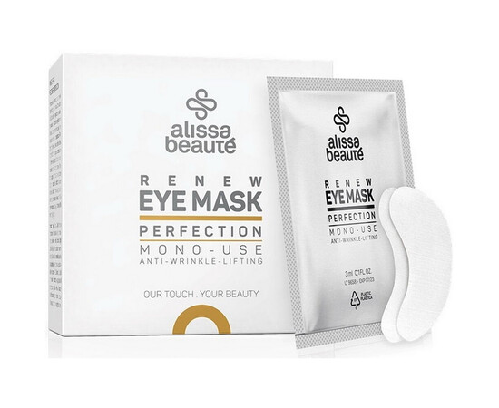 Зображення 2 Тканинні патчі для обличчя з ліфтинг-дренажним ефектом Alissa Beaute Renew Eye Mask, 1 пара 3 мл