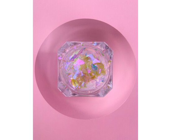 Зображення 8 Комплект блискіток для декору нігтів LUNAMoon Broken Glass, 6 шт