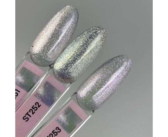 Зображення 3 Топ без липкого шару з UV захистом Nails Molekula Sparkle Top ST251 з блискітками рожевий, 12 мл, Об'єм (мл, г): 12, Колір: ST251