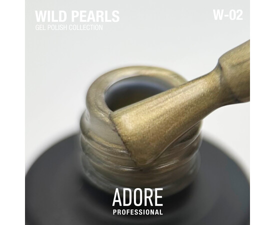 Зображення 2 Перламутровий гель-лак для нігтів Adore Professional Gel Polish Wild Pearls W-02, 8 мл, Об'єм (мл, г): 8, Колір: 2