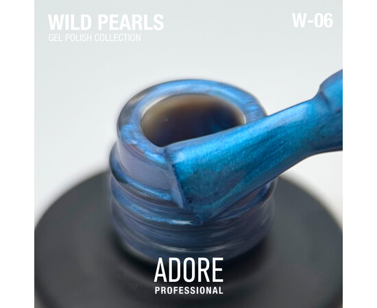 Зображення 2 Перламутровий гель-лак для нігтів Adore Professional Gel Polish Wild Pearls W-06, 8 мл, Об'єм (мл, г): 8, Колір: 6