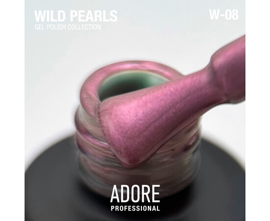 Зображення 2 Перламутровий гель-лак для нігтів Adore Professional Gel Polish Wild Pearls W-08, 8 мл, Об'єм (мл, г): 8, Колір: 8