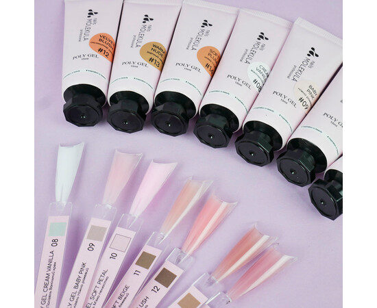 Зображення 4 Полігель для нігтів Nails Molekula Poly Gel №10 Soft Petal м'яка пелюстка, 15 мл, Об'єм (мл, г): 15, Колір: 10