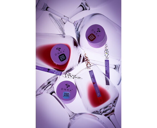 Зображення 3 Топ без липкого шару DNKa Top Wine Holographic, 15 мл, Об'єм (мл, г): 15, Колір: Holographic