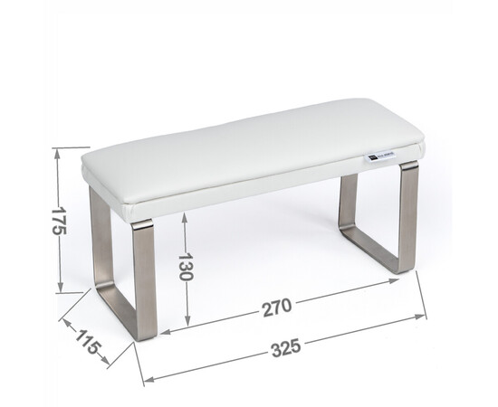 Зображення 6 Манікюрна підставка для рук (Підлокітник) Eco Stand Elegance на металевих ніжках, біла