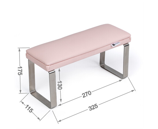 Зображення 6 Манікюрна підставка для рук (Підлокітник) Eco Stand Elegance на металевих ніжках, рожева