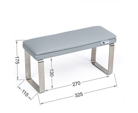 Изображение 6 Маникюрная подставка для рук (подлокотник) Eco Stand Elegance на металлических ножках, серая