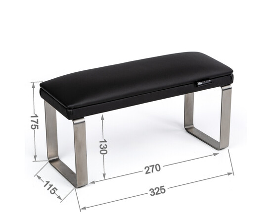 Зображення 6 Манікюрна підставка для рук (Підлокітник) Eco Stand Elegance на металевих ніжках, чорна