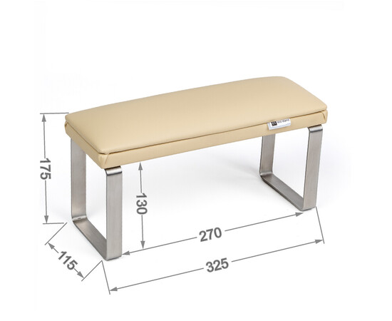 Зображення 6 Манікюрна підставка для рук (Підлокітник) Eco Stand Elegance на металевих ніжках, бежева