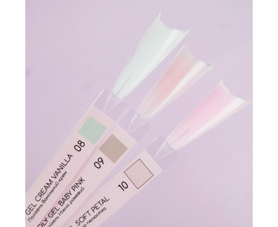 Изображение 3 Полигель для ногтей Nails Molekula Poly Gel №08 Cream Vanilla ванильный крем, 15 мл, Объем (мл, г): 15, Цвет: 08