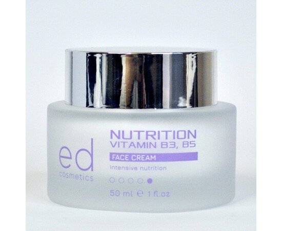 Зображення 3 Крем для обличчя з вітамінами B3, B5 Ed Cosmetics Nutrition Vitamin B3, B5 Face Cream, 50 мл