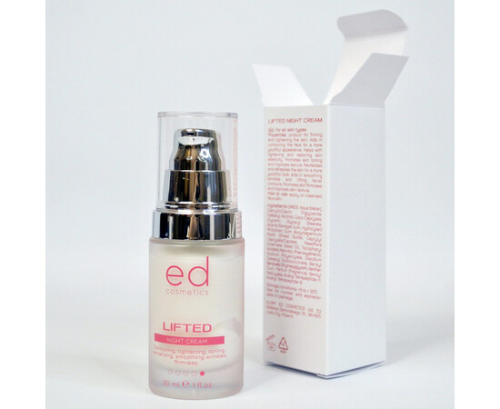 Зображення 3 Нічний крем-ліфтинг для обличчя Ed Cosmetics Lifting Night Cream, 30 мл