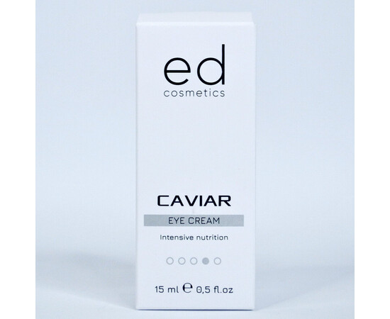 Зображення 2 Крем для шкіри навколо очей Ed Cosmetics Caviar Eye Cream із екстрактом ікри, 15 мл