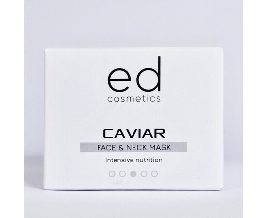 Зображення 2 Маска для обличчя та шиї Ed Cosmetics Caviar Face & Neck Mask з екстрактом ікри, 50 мл