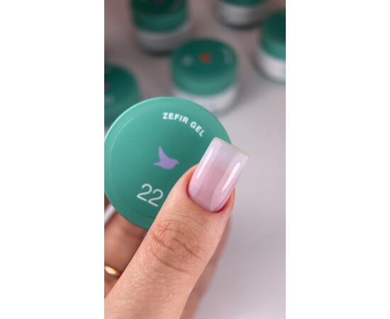 Зображення 2 Гель для нігтів Siller Zefir Gel №22, 30 мл, Об'єм (мл, г): 30, Колір: 22