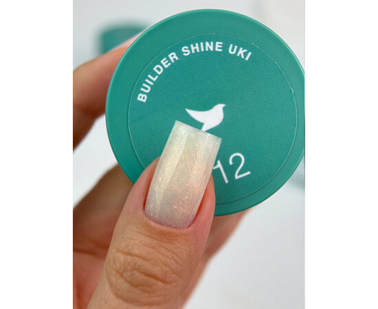 Зображення 2 Гель для нігтів з пластівцями Siller Gel Shine UKI №12, 15 мл, Об'єм (мл, г): 15, Колір: 12