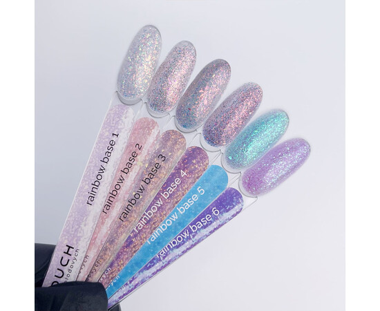 Изображение 3 Камуфлирующая база с поталью Touch Rainbow Base 03 розовый, 13 мл, Объем (мл, г): 13, Цвет: 03