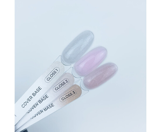 Зображення 3 База камуфлююча з блискітками Touch Cover Base Gloss 03 ліловий, 13 мл, Об'єм (мл, г): 13, Колір: 03