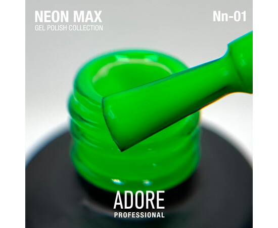 Изображение 2 Гель-лак Adore prof. Gel Polish Neon Max Nn-01, 8 мл, Объем (мл, г): 8, Цвет: 01