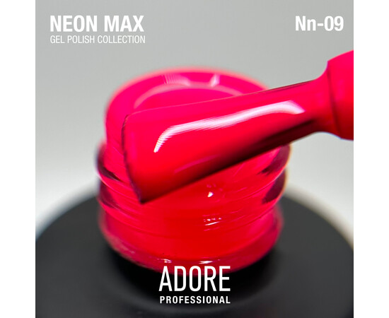 Изображение 2 Гель-лак Adore prof. Gel Polish Neon Max Nn-09, 8 мл, Объем (мл, г): 8, Цвет: 09