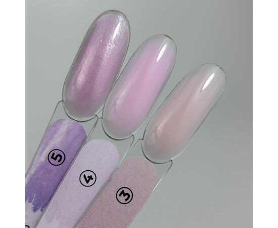 Зображення 4 Гель для нарощування Touch Builder Liquid Gel 05 ліловий, з шимером 15 мл, Об'єм (мл, г): 15, Колір: 05