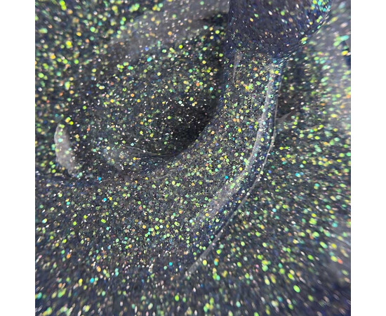 Зображення 2 Топ з UV-фільтрами Touch Twinkle Top No-Wipe 02 прозорий із зеленими блискітками та світловідбивним шимером, 13 мл, Об'єм (мл, г): 13, Колір: 02