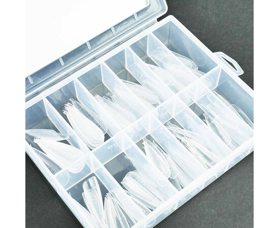 Зображення 2 Верхні форми для нарощування нігтів Touch Nails Forms Stiletto, 120 шт