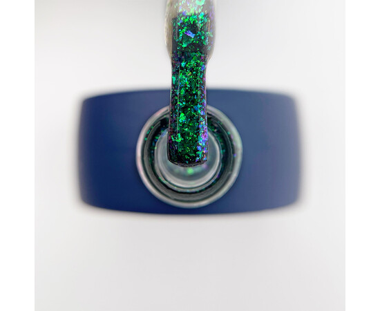 Зображення 2 Топ без липкого шару Touch Top Rainbow 01 прозорий із зеленими пластівцями, 13 мл, Об'єм (мл, г): 13, Колір: 01