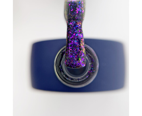 Зображення 2 Топ без липкого шару Touch Top Rainbow 03 прозорий з фіолетовими пластівцями, 13 мл, Об'єм (мл, г): 13, Колір: 03